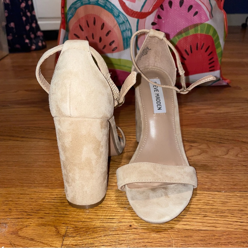 Tan Suede Steve Madden Heels